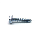 Blue white zinc Hex Head Self Tapping Screw